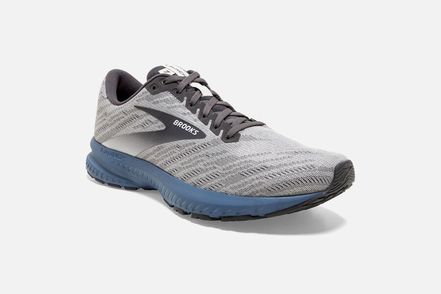 Brooks Running Shoes - Launch 7 Road Mens - Grey - DUT-370621